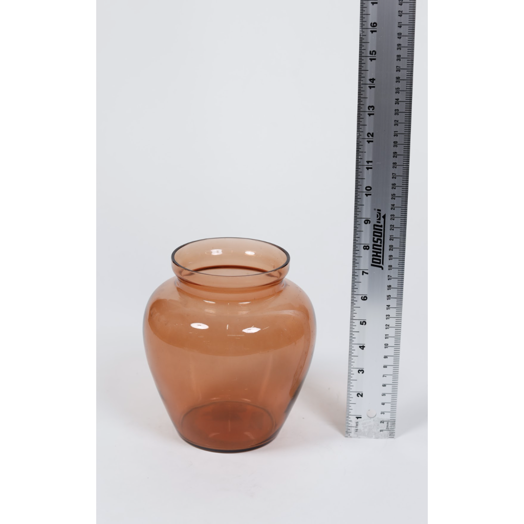 Red Glass Taper Vase